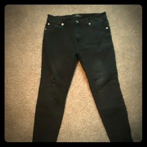 Zara Man 36 waist black skinny jeans